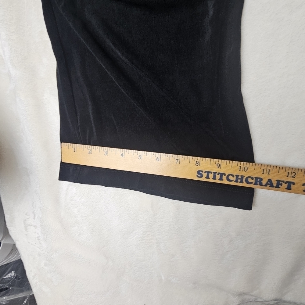 Chicos Travelers Pants Medium Black No Wrinkle Straight Leg Size 1 - Picture 6 of 8